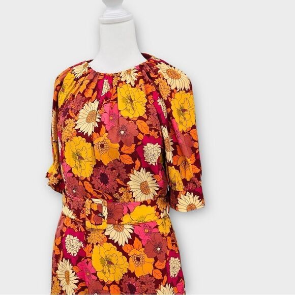 Ted Baker London Patti Floral Belted Mini Dress Women’s Size 3/US M - Picture 9 of 13